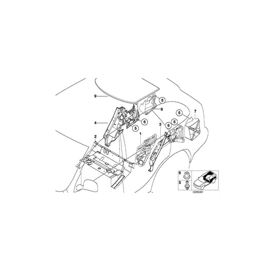 Genuine BMW 51488402155 E53 Sound Insulating Wheel Housing Rear Left (Inc. X5 3.0d, X5 4.8is & X5 4.6is) | ML Performance UK