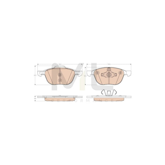 TRW Gdb2011 Brake Pad Set For Volvo V40 Hatchback (525, 526) Not Prepared For Wear Indicator | ML Performance Car Parts