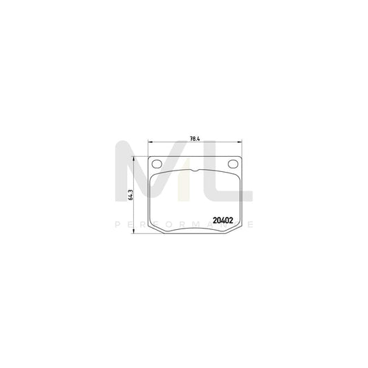 Brembo P 71 002 Brake Pad Set Excl. Wear Warning Contact | ML Performance Car Parts
