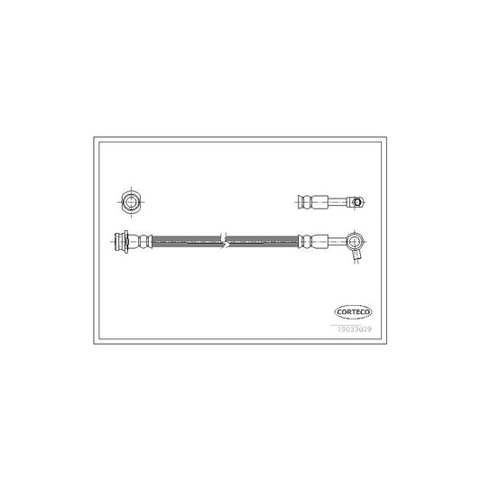 Corteco 19033029 Brake Hose For Nissan Patrol Gr V Off-Road (Y61) | ML Performance UK