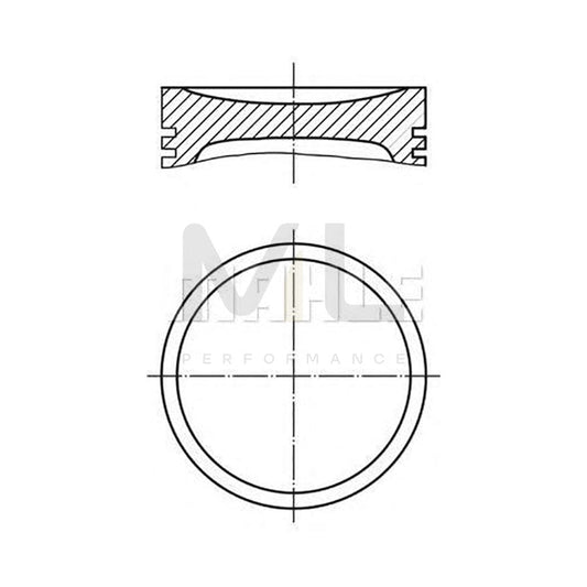 MAHLE ORIGINAL 479 02 01 Piston for SAAB 9-5 90,5 mm, with piston rings | ML Performance Car Parts