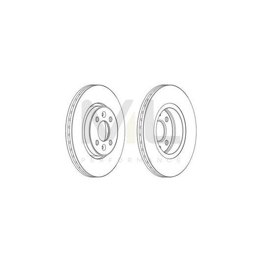 FERODO DDF1124C-1 Brake Disc Vented, Coated, with bolts/screws | ML Performance Car Parts