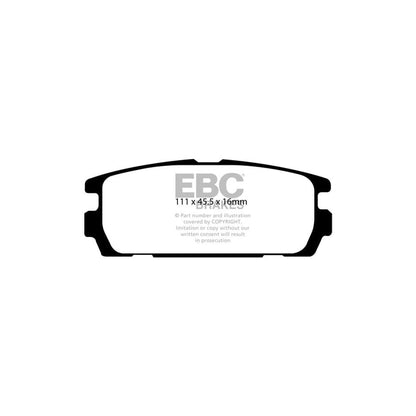 EBC PDKR435 Hyundai Terracan Ultimax Rear Brake Pad & Plain Disc Kit 2 | ML Performance UK Car Parts