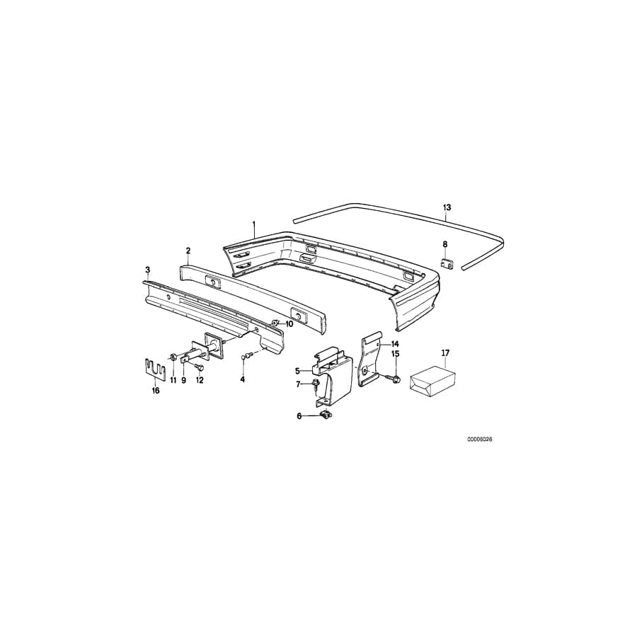 Genuine BMW 51122230692 E30 Classic Carrier M SPORT E2 / E3 (Inc. M3, E30 M3 Gr.A/DTM & E30 M3 Gr.N) | ML Performance UK Car Parts