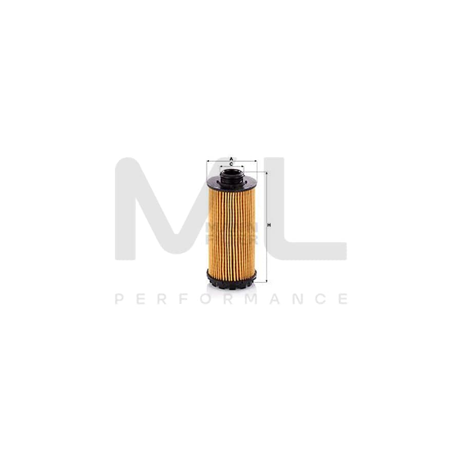 MANN-FILTER HU 7051 z Oil Filter for PORSCHE 718 with seal, Filter Insert | ML Performance Car Parts