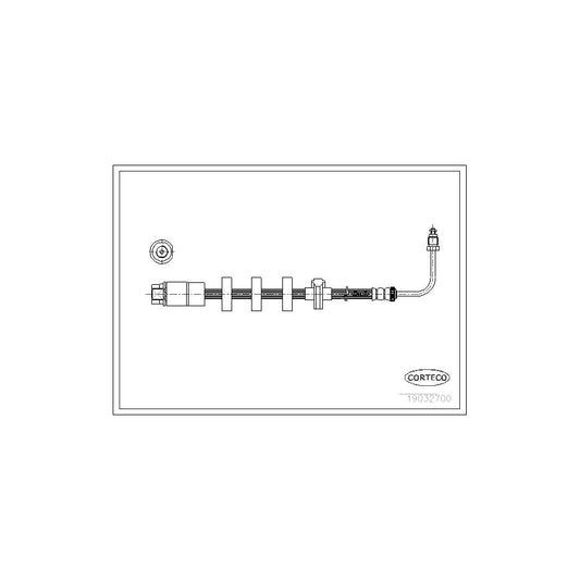 Corteco 19032611 Brake Hose For Peugeot 406 | ML Performance UK