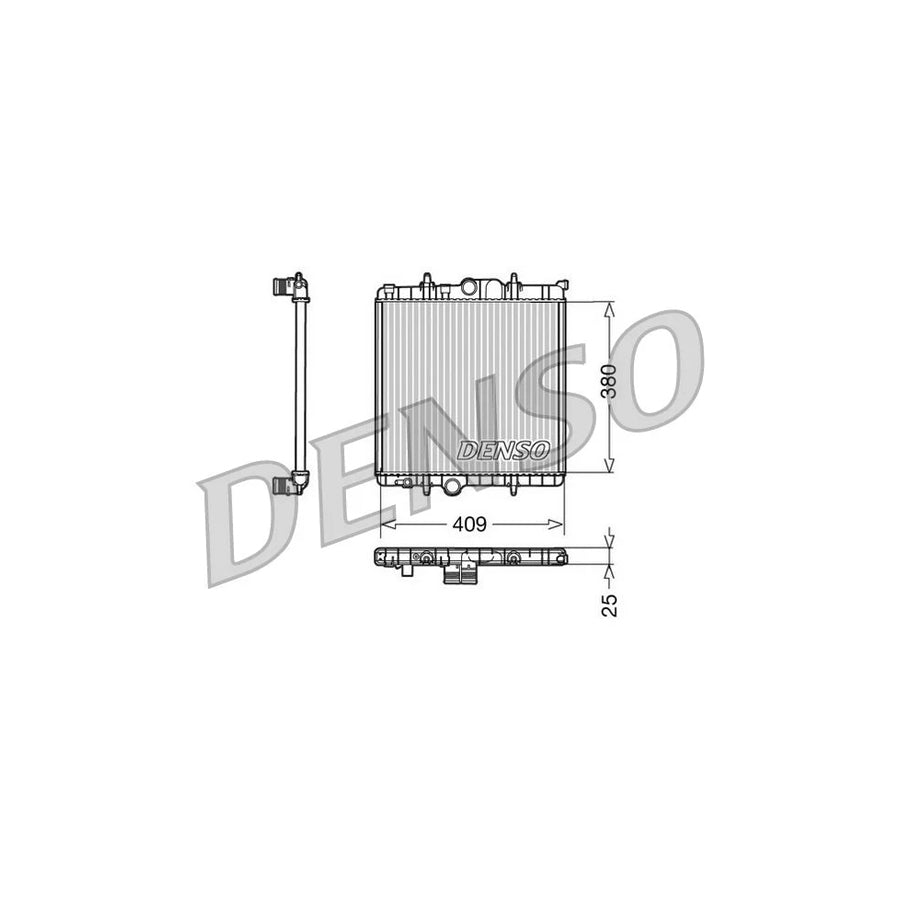 Denso DRM21025 Drm21025 Engine Radiator For Peugeot 206 | ML Performance UK