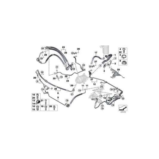 Genuine BMW 32416861941 E70 E71 Bracket, Expansion Hose (Inc. X5) | ML Performance UK Car Parts