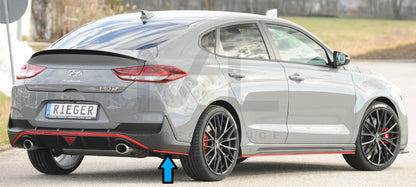 Rieger 00076008 Hyundai Rear Side Splitter (i30 N-Performance & i30 N) 7 | ML Performance UK Car Parts