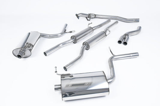 MillTek SSXAU089 Audi A4 Cat-Back Exhaust with 100mm Detachable Trims