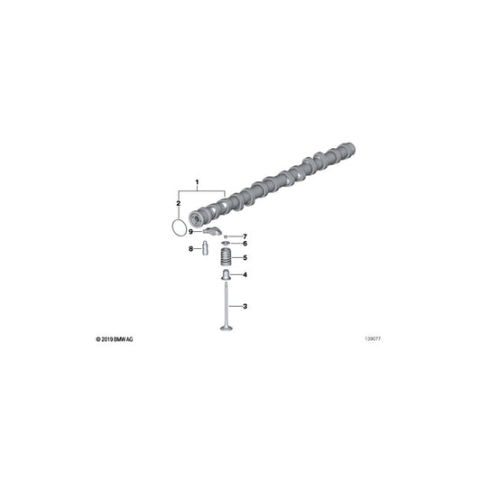 Genuine BMW 11347552953 E93 E60 E91 Exhaust Valve 29,0/5,96mm (Inc. 525xi, 530xi & 330i) | ML Performance UK Car Parts