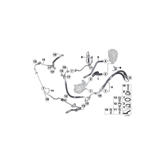 Genuine BMW 32416854897 F10 F13 F12 Suction Pipe (Inc. 750LdX, 730Ld & 530dX) | ML Performance UK Car Parts