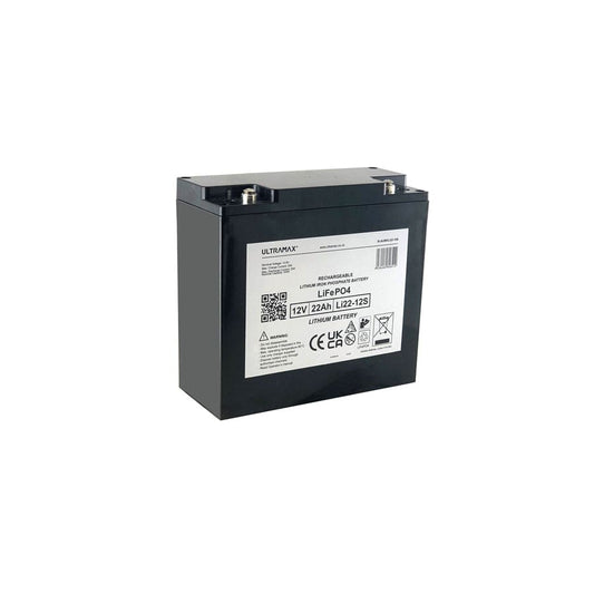 Ultramax Lithium 22AMP LiFePO4 Battery | ML Performance Battery and Electrical Accessories
