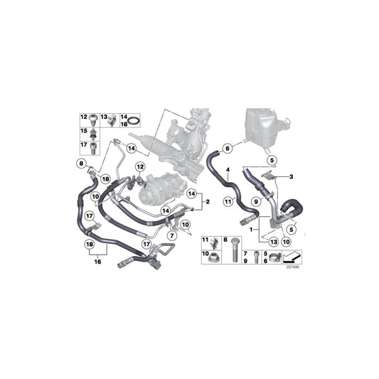 Genuine BMW 32416796360 F01 F02 Expansion Hose (Inc. 760i & 760Li) | ML Performance UK Car Parts