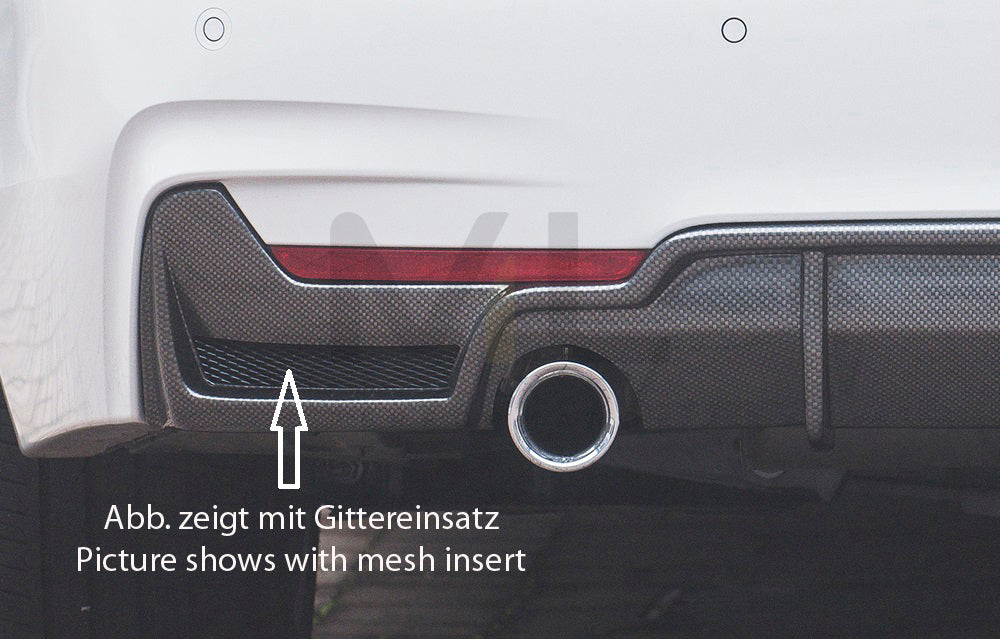 Rieger 00088072 BMW 4 Series F32 F33 F36 Rear Diffuser 6 | ML Performance UK Car Parts