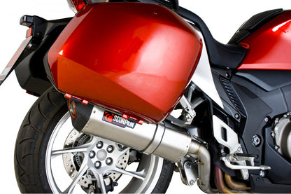 Scorpion RHA105SEO Honda VFR1200 Serket Parallel Slip-On - Brushed Stainless Steel Sleeve | ML Performance UK UK