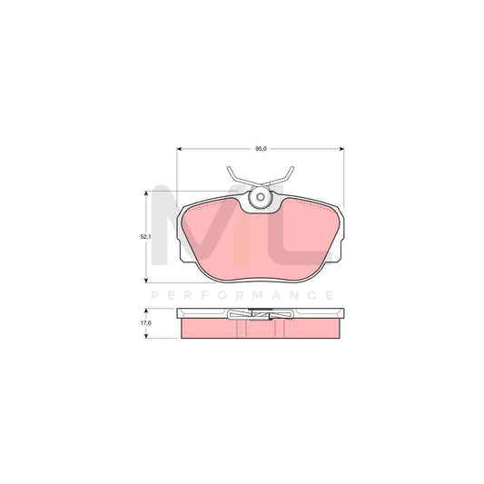 TRW Gdb850 Brake Pad Set Not Prepared For Wear Indicator | ML Performance Car Parts