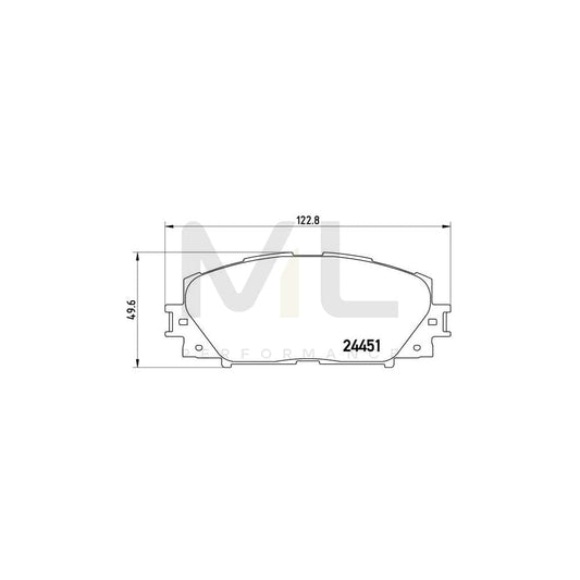 Brembo P 83 141 Brake Pad Set With Acoustic Wear Warning | ML Performance Car Parts