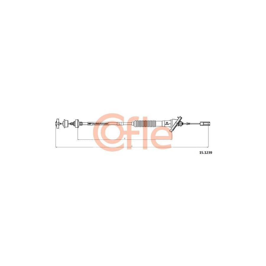 Cofle 15.1239 Clutch Cable For Peugeot 206