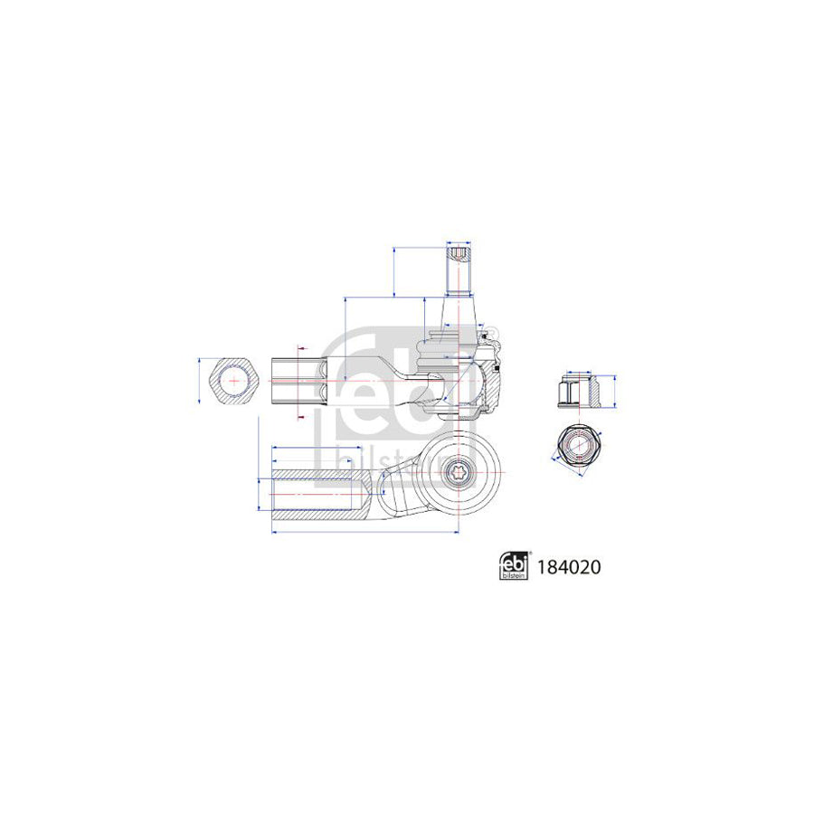 Febi Bilstein 184020 Track Rod End