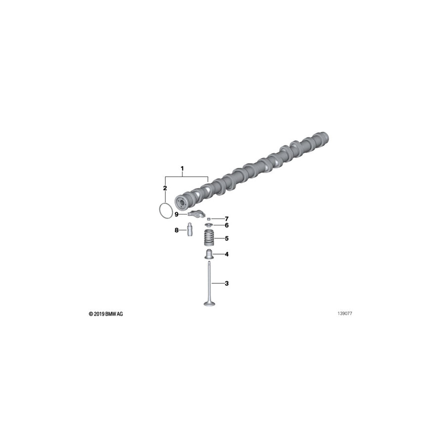 Genuine BMW 11347539920 E61 E60 E91 Exhaust Valve 27,0/4,96mm (Inc. 523i, 323i & 525xi) | ML Performance UK Car Parts