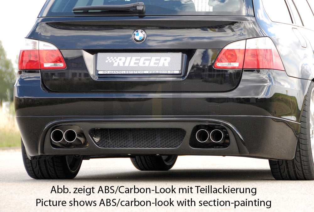 Rieger 00099563 BMW 5 Series E61 Rear Diffuser - Carbon-Look – ML ...