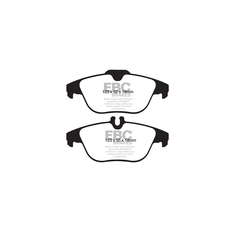 EBC PD40K1180 Mercedes-Benz W/S204 A/C207 Ultimax Pad & Plain Disc Kit 3 | ML Performance UK Car Parts