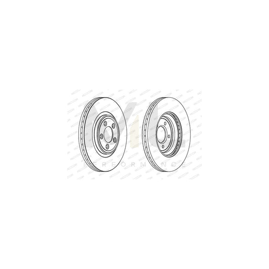 FERODO PREMIER DDF1702 Brake Disc Vented, without bolts/screws | ML Performance Car Parts