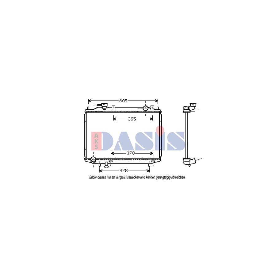 AKS Dasis 110051N Engine Radiator For Mazda B-Series Pickup (Uf) | ML Performance UK