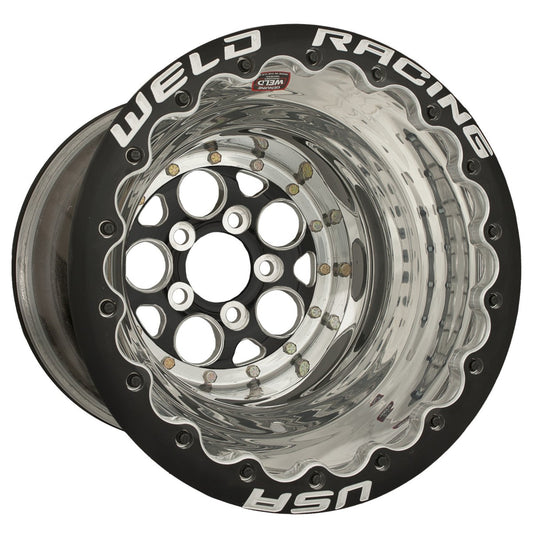 Weld 86B-616418UB Magnum Wheel 16x16 5x5 ET-114 BS4 Black Center - Polished Shell