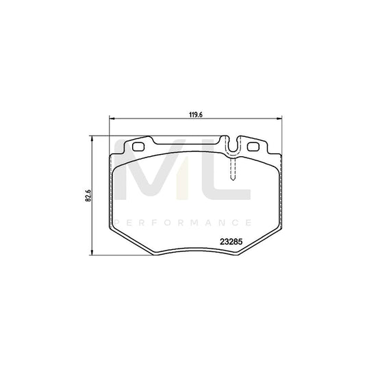 Hella 8DB 355 011-831 Brake Pad Set Suitable For Mercedes-Benz S-Class Saloon (W220) Prepared For Wear Indicator | ML Performance Car Parts