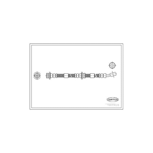 Corteco 19033028 Brake Hose For Nissan Micra Ii Hatchback (K11) | ML Performance UK