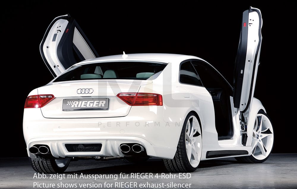 Rieger 00055400 Audi B8 B81 A5 Rear Diffuser 3 | ML Performance UK Car Parts