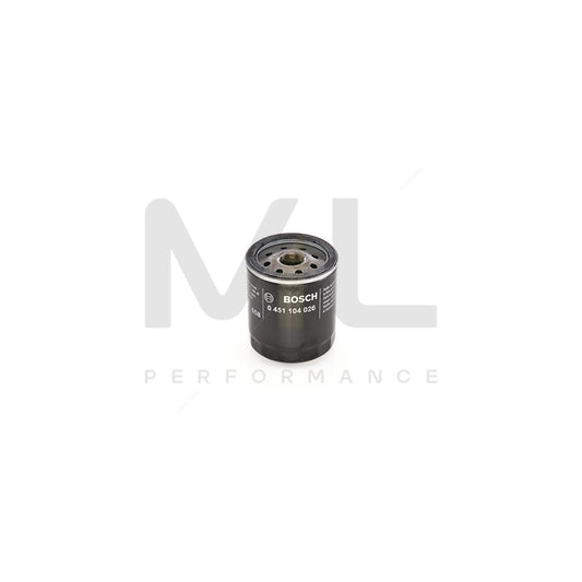 BOSCH Oil Filter 0451104026 [ P 4026 ] | ML Car Parts UK | ML Performance