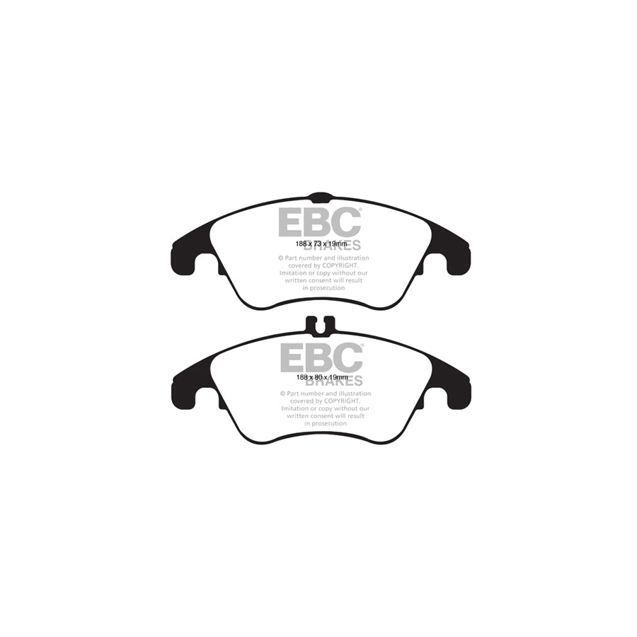 EBC PD40K1178 Mercedes-Benz W/S/C204 A/C207 Ultimax Pad & Plain Disc Kit 2 | ML Performance UK Car Parts