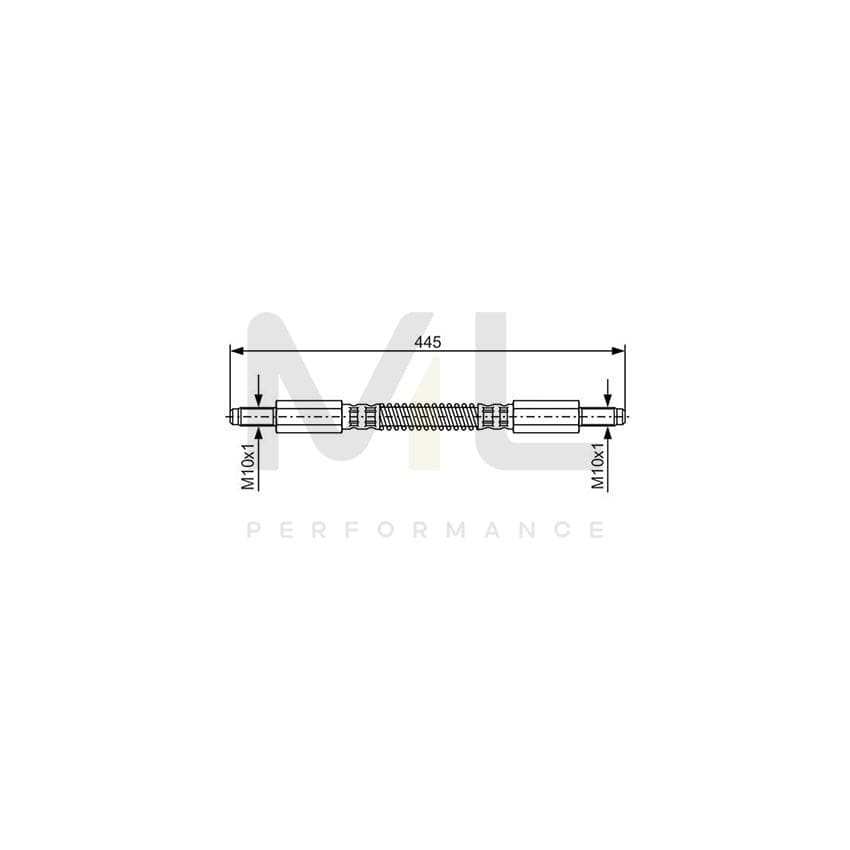 BOSCH 1 987 476 925 Brake Hose 396mm | ML Performance Car Parts