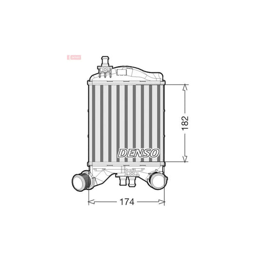 Denso DIT09112 Dit09112 Intercooler For Abarth 500 / 595 / 695 Hatchback (312) | ML Performance UK