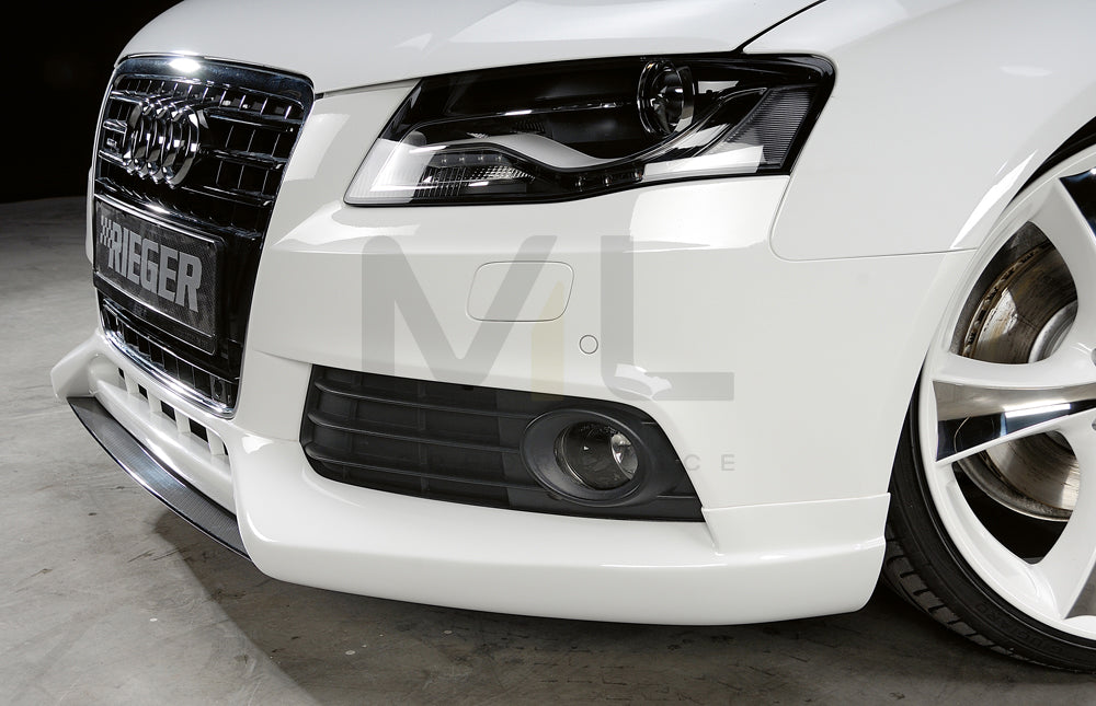 Rieger 00055501 Audi B8 B81 A4 Front Splitter 5 | ML Performance UK Car Parts