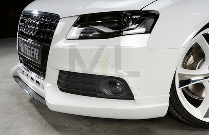 Rieger 00055501 Audi B8 B81 A4 Front Splitter 5 | ML Performance UK Car Parts