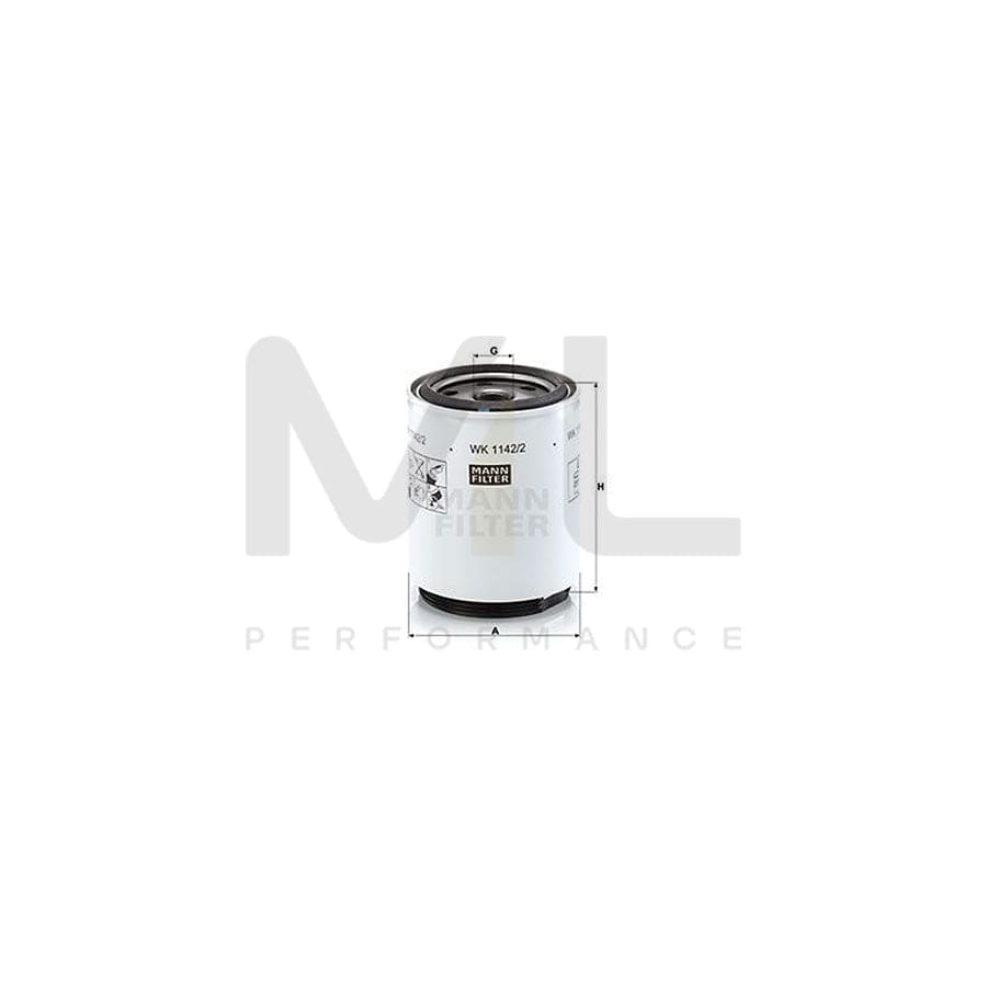 MANN-FILTER WK 1142/2 x Fuel filter for with seal | ML Performance Car Parts