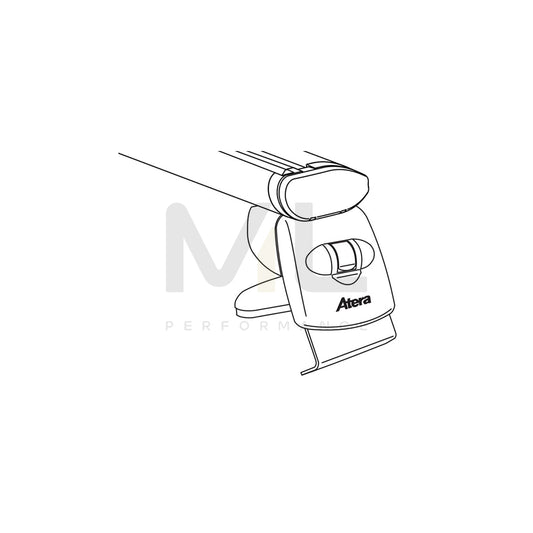 ATERA SIGNO 047356 Roof bars for VW Polo VI (AW1, BZ1) for rain gutters, 122 cm, 100 kg, Aluminium | ML Performance Car Parts