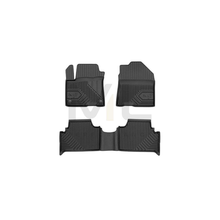 FROGUM Tailored, No.77 77426207 Floor mat set for HYUNDAI Kona Box Body / SUV (OS) Elastomer, Front and Rear, Quantity: 3, Black | ML Performance Car Parts