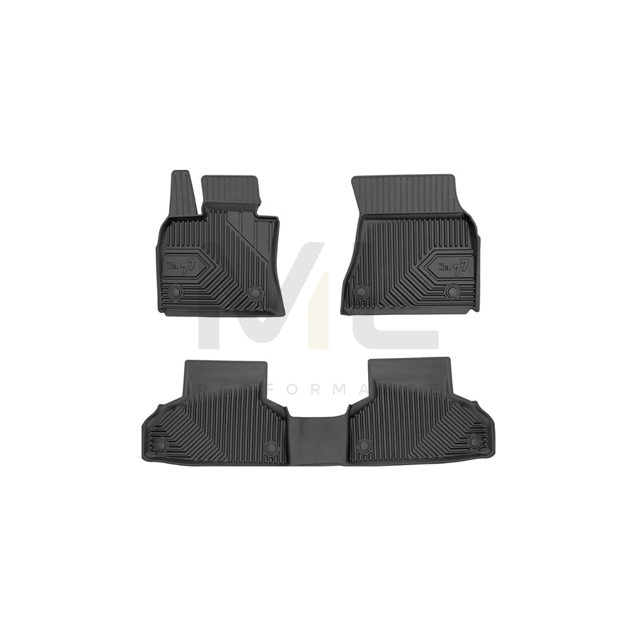 FROGUM Tailored, No.77 77409842 Floor mat set Elastomer, Front and Rear, Quantity: 3, Black | ML Performance Car Parts