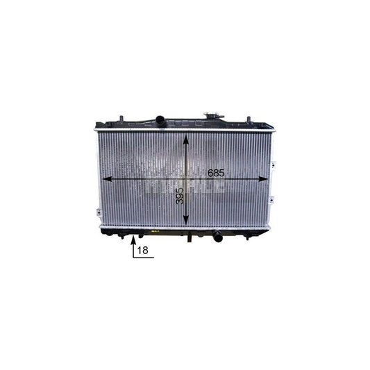 MAHLE ORIGINAL CR 1468 000P Engine radiator for KIA Cerato Saloon (LD) Brazed cooling fins, Manual Transmission | ML Performance Car Parts