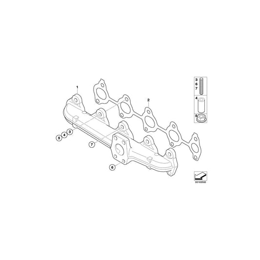 Genuine BMW 11657804913 R56 Stud Bolt M8 (Inc. Cooper D & One D) | ML Performance UK Car Parts