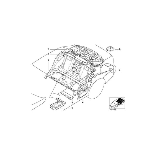 Genuine BMW 51488167678 E39 Sound Insulating Wheel Housing Rear Rig. (Inc. 540iP, 530d & 540i) | ML Performance UK Car Parts