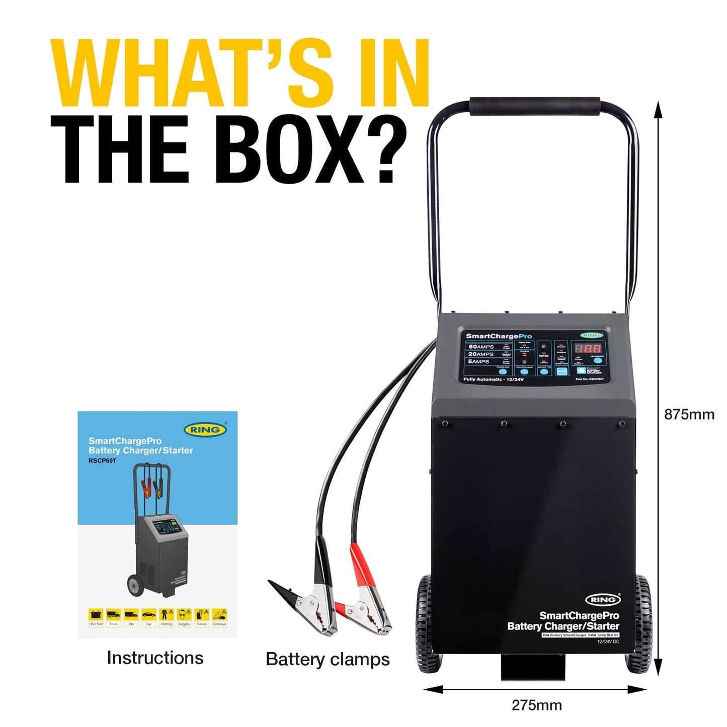 RING RSCP60T Smart Charger PRO 60A - Trolley | ML Performance