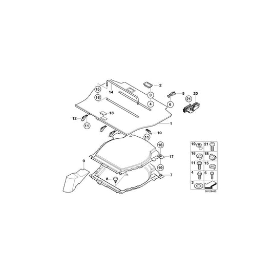 Genuine BMW 51477129745 E53 Floor Carpet, Luggage Compartment ANTHRAZIT (Inc. X5 4.6is, X5 3.0d & X5 3.0i) | ML Performance UK Car Parts