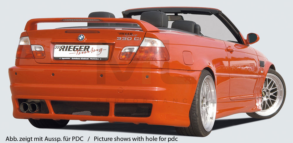 Rieger 00050232 BMW 3 Series E46 Rear Bumper 5 | ML Performance UK Car Parts