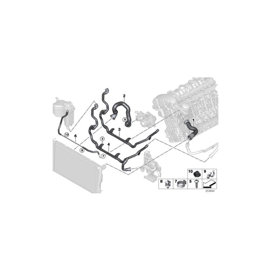 Genuine BMW 17127585739 E89 Line, Heater Return - Thermostat Expansion tank (Inc. Z4 35i) | ML Performance UK